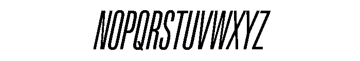 Lateral UltraCompressedRegularItalic Font UPPERCASE