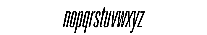 Lateral UltraCompressedRegularItalic Font LOWERCASE