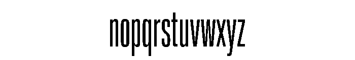 Lateral UltraCompressedRegular Font LOWERCASE