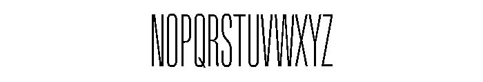Lateral UltraCompressedThin Font UPPERCASE