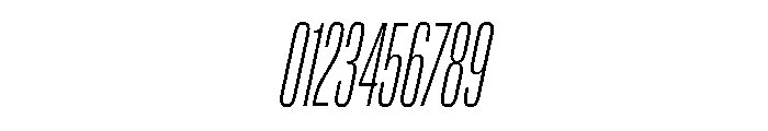 Lateral UltraCompressedThinItalic Font OTHER CHARS