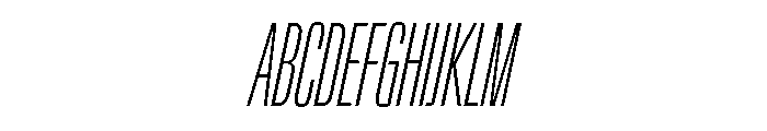 Lateral UltraCompressedThinItalic Font UPPERCASE