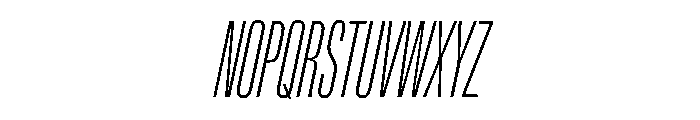 Lateral UltraCompressedThinItalic Font UPPERCASE
