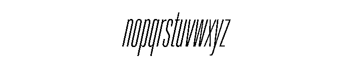Lateral UltraCompressedThinItalic Font LOWERCASE