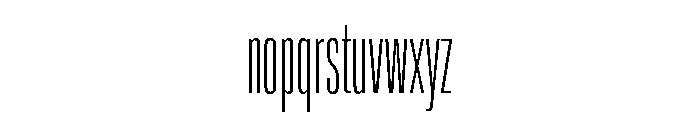 Lateral UltraCompressedThin Font LOWERCASE