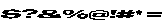 Lateral UltraWideBlackItalic Font OTHER CHARS