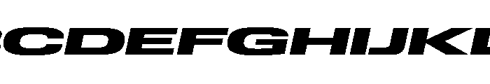 Lateral UltraWideBlackItalic Font UPPERCASE