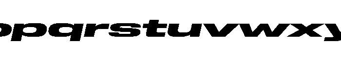 Lateral UltraWideBlackItalic Font LOWERCASE