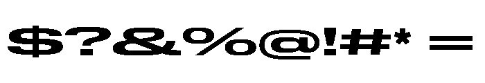 Lateral UltraWideBold Font OTHER CHARS