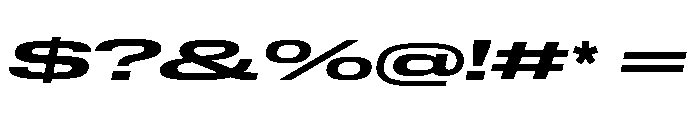 Lateral UltraWideBoldItalic Font OTHER CHARS