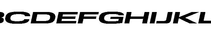 Lateral UltraWideBoldItalic Font UPPERCASE