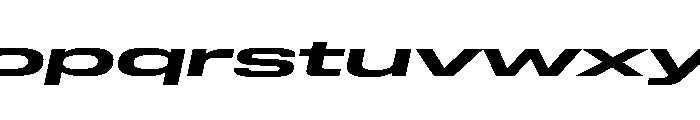 Lateral UltraWideBoldItalic Font LOWERCASE
