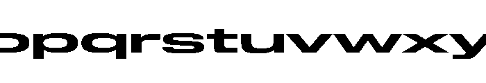 Lateral UltraWideBold Font LOWERCASE