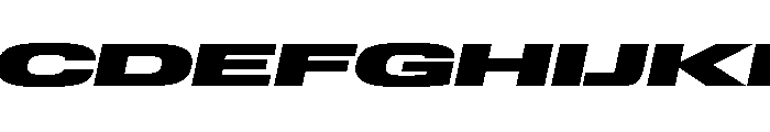 Lateral UltraWideHeavyItalic Font UPPERCASE