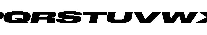 Lateral UltraWideHeavyItalic Font UPPERCASE