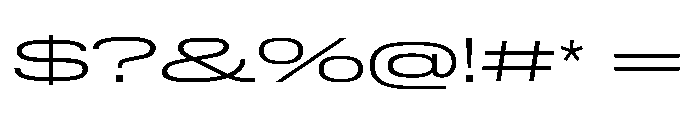 Lateral UltraWideLight Font OTHER CHARS