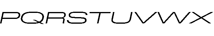 Lateral UltraWideLightItalic Font UPPERCASE