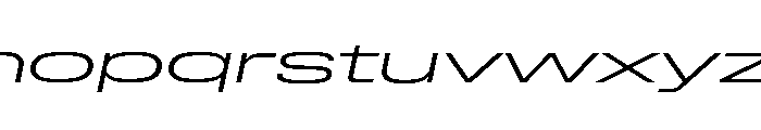 Lateral UltraWideLightItalic Font LOWERCASE