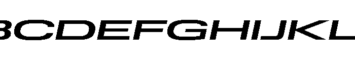 Lateral UltraWideMediumItalic Font UPPERCASE