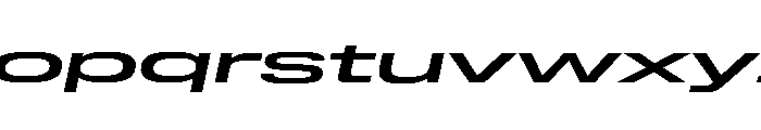 Lateral UltraWideMediumItalic Font LOWERCASE