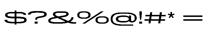 Lateral UltraWideRegular Font OTHER CHARS