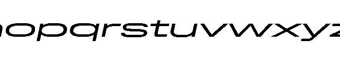 Lateral UltraWideRegularItalic Font LOWERCASE