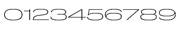 Lateral UltraWideThin Font OTHER CHARS