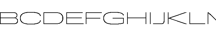 Lateral UltraWideThin Font UPPERCASE