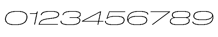 Lateral UltraWideThinItalic Font OTHER CHARS