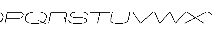 Lateral UltraWideThinItalic Font UPPERCASE