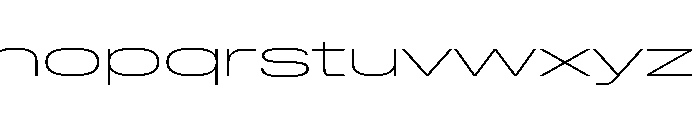 Lateral UltraWideThin Font LOWERCASE