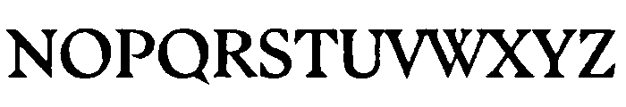 LaureateLatinRough Semibold Font UPPERCASE
