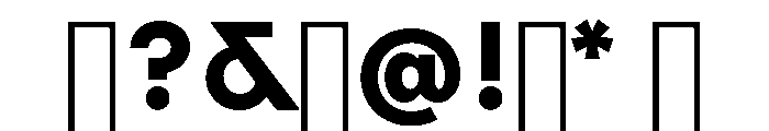 Lauweriksv0.3 Bold Font OTHER CHARS