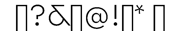 Lauweriksv03 Light Instance Font OTHER CHARS