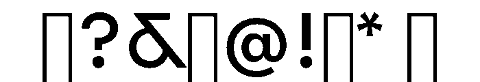Lauweriksv03 Medium Instance Font OTHER CHARS