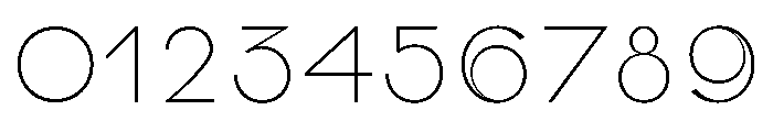 Lauweriksv0.3 Thin Font OTHER CHARS
