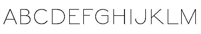 Lauweriksv0.3 Thin Font UPPERCASE