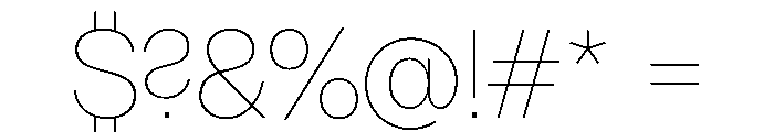 Lazzer TRIAL Thin Instance Font OTHER CHARS