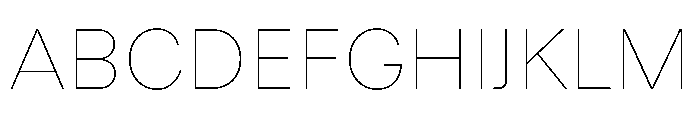 Lazzer TRIAL Thin Instance Font UPPERCASE