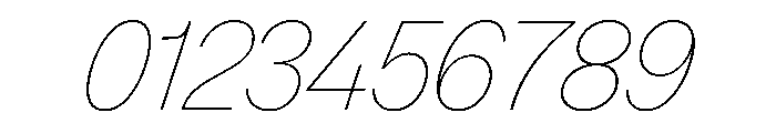Lazzer TRIAL ThinItalic Instance Font OTHER CHARS