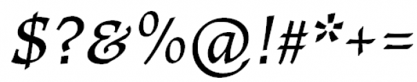 Ladoga Italic Font OTHER CHARS