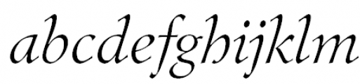 Lazurski Light Italic Font LOWERCASE