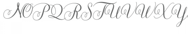 Lady Angelina Script Font UPPERCASE