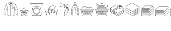 laundry 2 dingbats font Font UPPERCASE