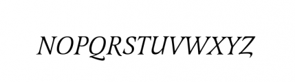Latienne URW Small Caps Regular Italic Font UPPERCASE