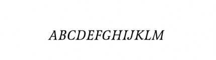 Latienne URW Small Caps Regular Italic Font LOWERCASE