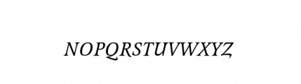 Latienne URW Small Caps Regular Italic Font LOWERCASE