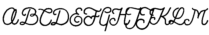La Fa Salt Regular Font UPPERCASE