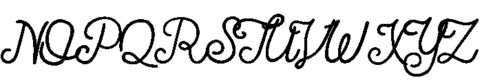La Fa Salt Regular Font UPPERCASE