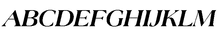 La Mericana Bold Italic Font UPPERCASE